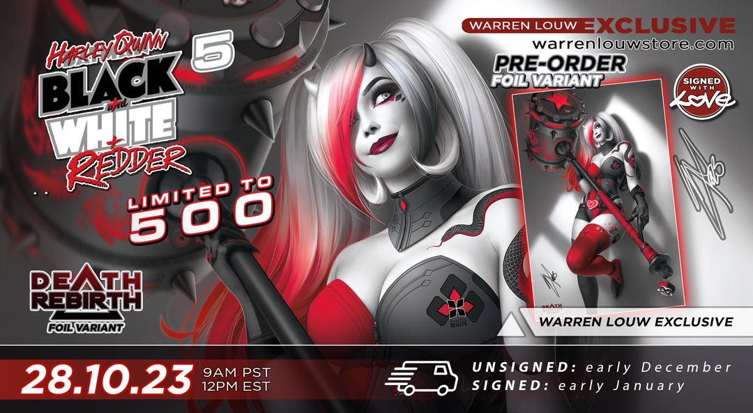 HARLEY QUINN BLACK WHITE REDDER #5 (OF 6)