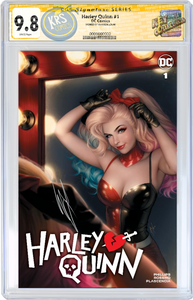 HARLEY QUINN #1 CGC 9.8 SIGNED WARREN LOUW VARIANT