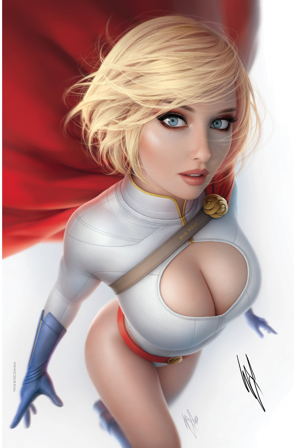 ACTION COMICS #1051 COVER B WARREN LOUW CARD STOCK VAR SIGNED WITH COA