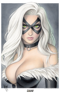 FELICIA MEOW PRINT SIGNED WITH COA