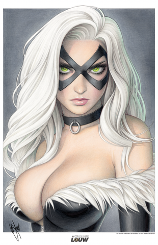 FELICIA MEOW PRINT SIGNED WITH COA