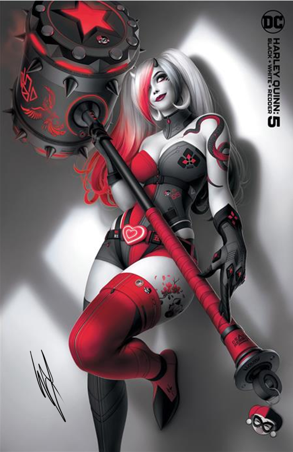 HARLEY QUINN BLACK WHITE REDDER #5 (OF 6) CARDSTOCK VARIANT OPTIONS
