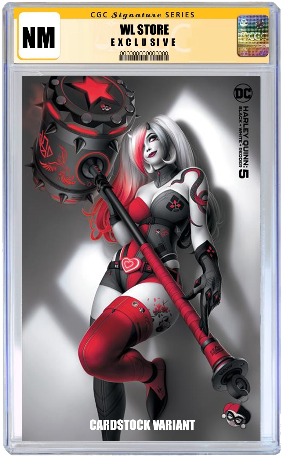 HARLEY QUINN BLACK WHITE REDDER #5 (OF 6) CARDSTOCK VARIANT OPTIONS
