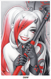 HARLEY DEATH PRINT SIGNED WITH COA