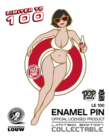 OFFICIALLY LICENSED POP KILL #1 WARREN LOUW EXCLUSIVE PIN