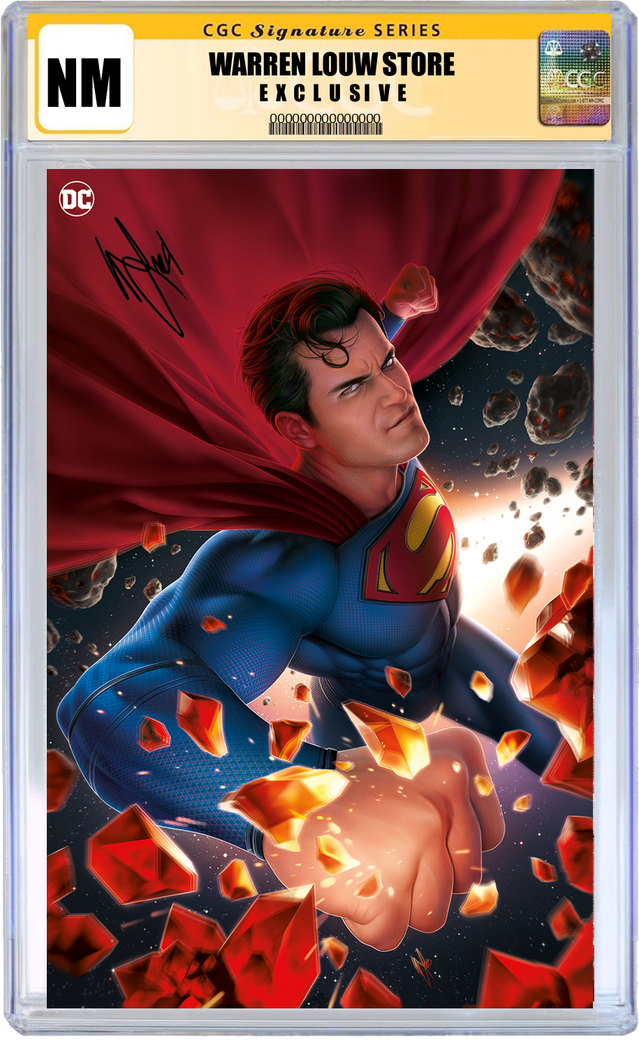 SUPERMAN #11 WARREN LOUW CARD STOCK VARIANT OPTIONS