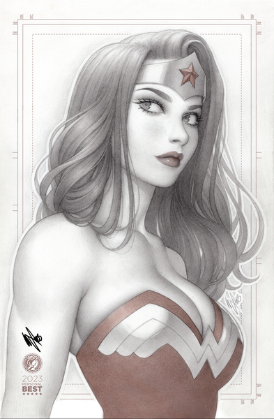 WONDER WOMAN "2023 PERSONAL BEST" PRINT SIGNED WITH COA LTD TO 50