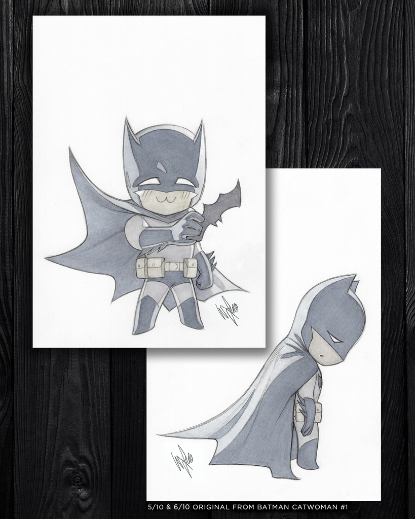 Chibi Batman 5/10 + 6/10 (2020) – Warren Louw Store, image size:819x1024