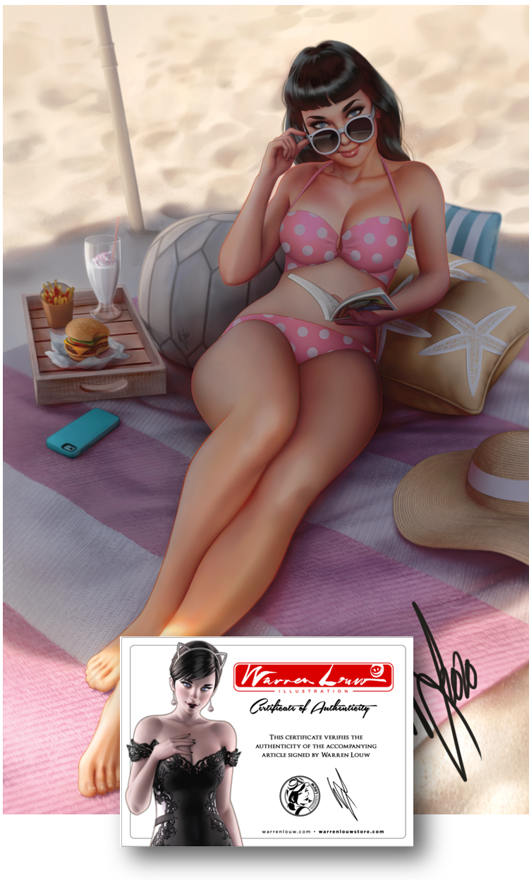 BETTIE PAIGE #1 WARREN LOUW EXCLUSIVE