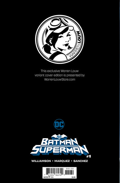 BATMAN SUPERMAN #1 WARREN LOUW STORE EXCLUSIVE
