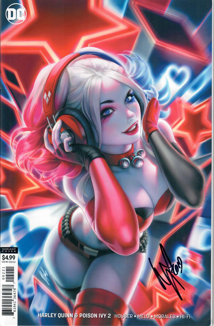 HARLEY QUINN POISON IVY #1 HARLEY VARIANT SIGNED WITH COA