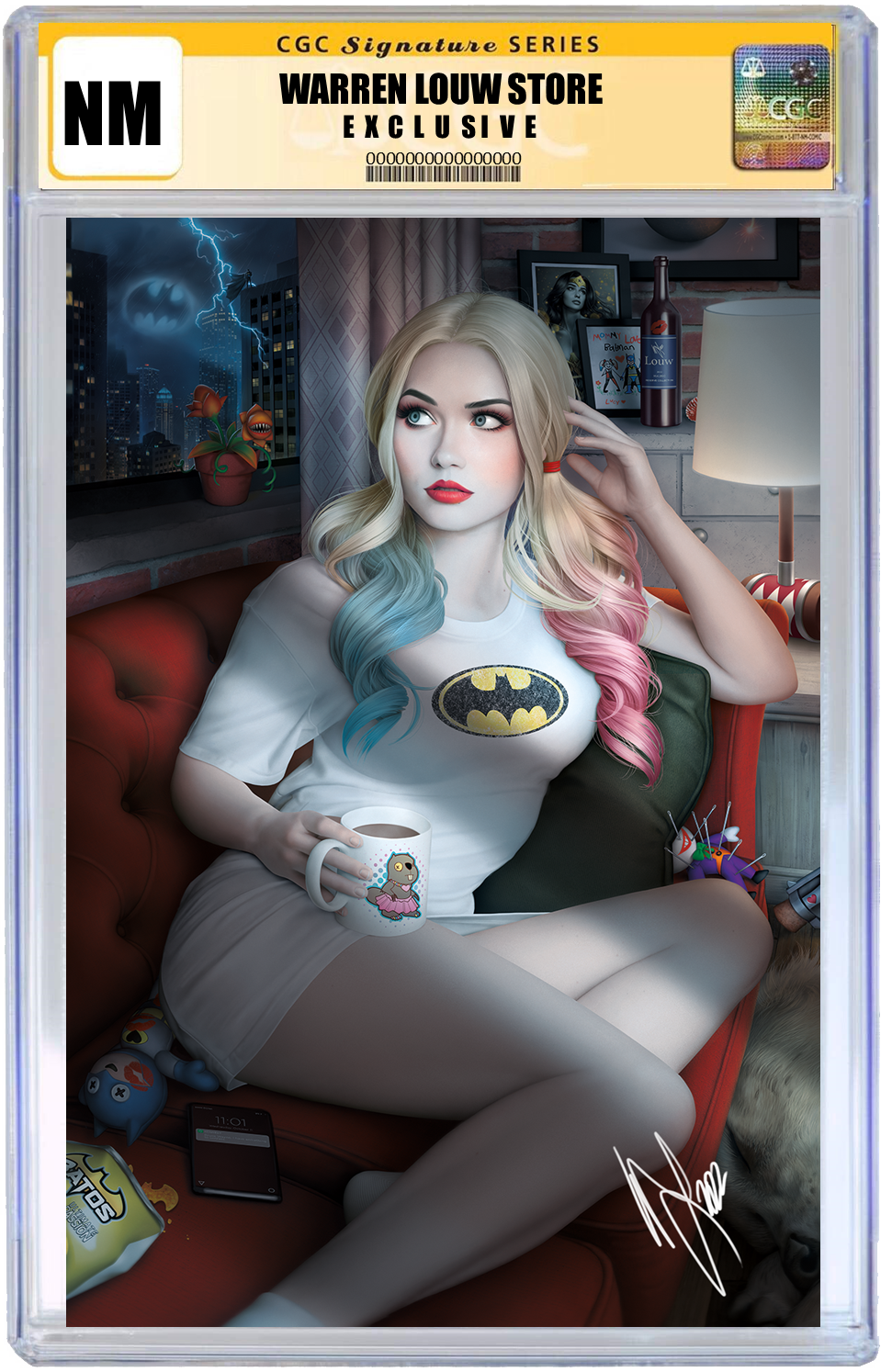 HARLEY QUINN #24 WARREN LOUW STORE FOIL EXCLUSIVE OPTIONS