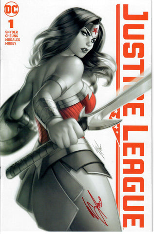 JUSTICE LEAGUE #1 COVER B SIGNED WITH COA
