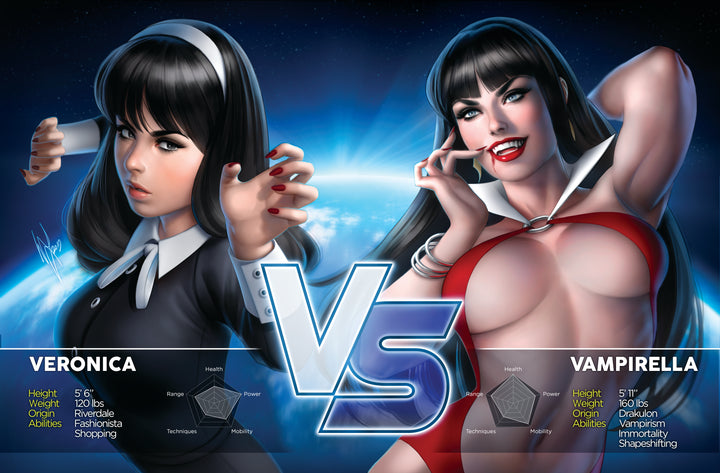 RED SONJA VAMPIRELLA BETTY VERONICA #1 WARREN LOUW EXCLUSIVE SET