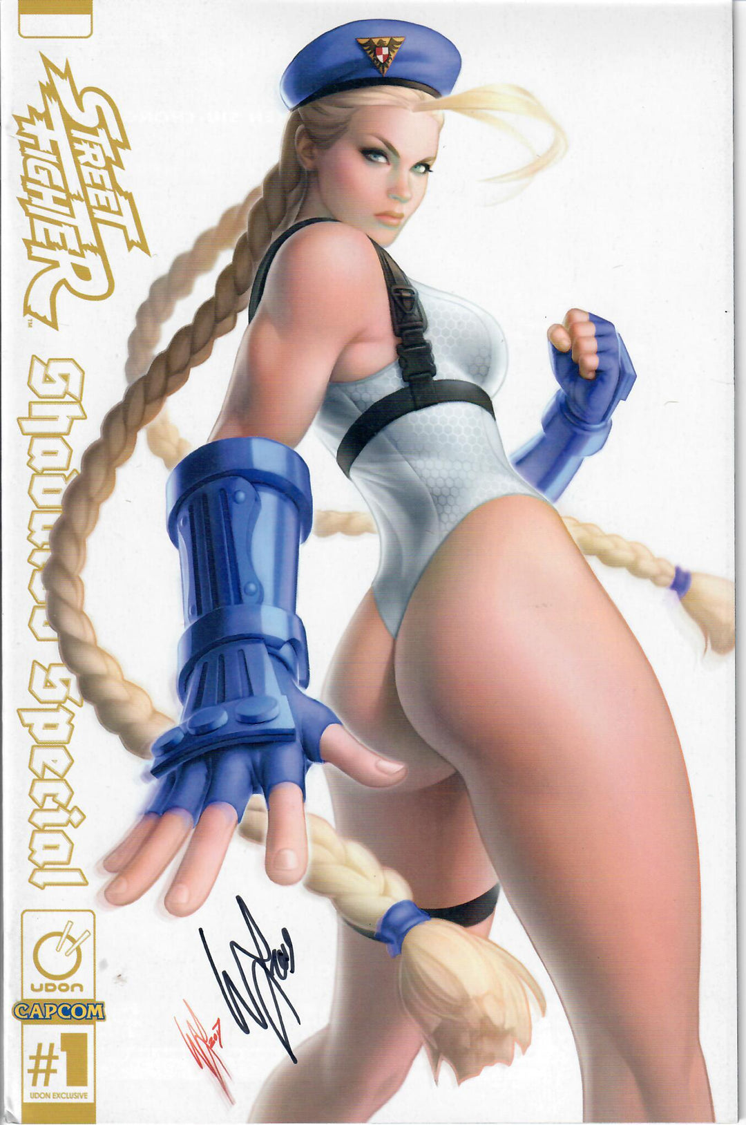 STREET FIGHTER SHADALOO SPECIAL BLUE SIGNED WITH COA